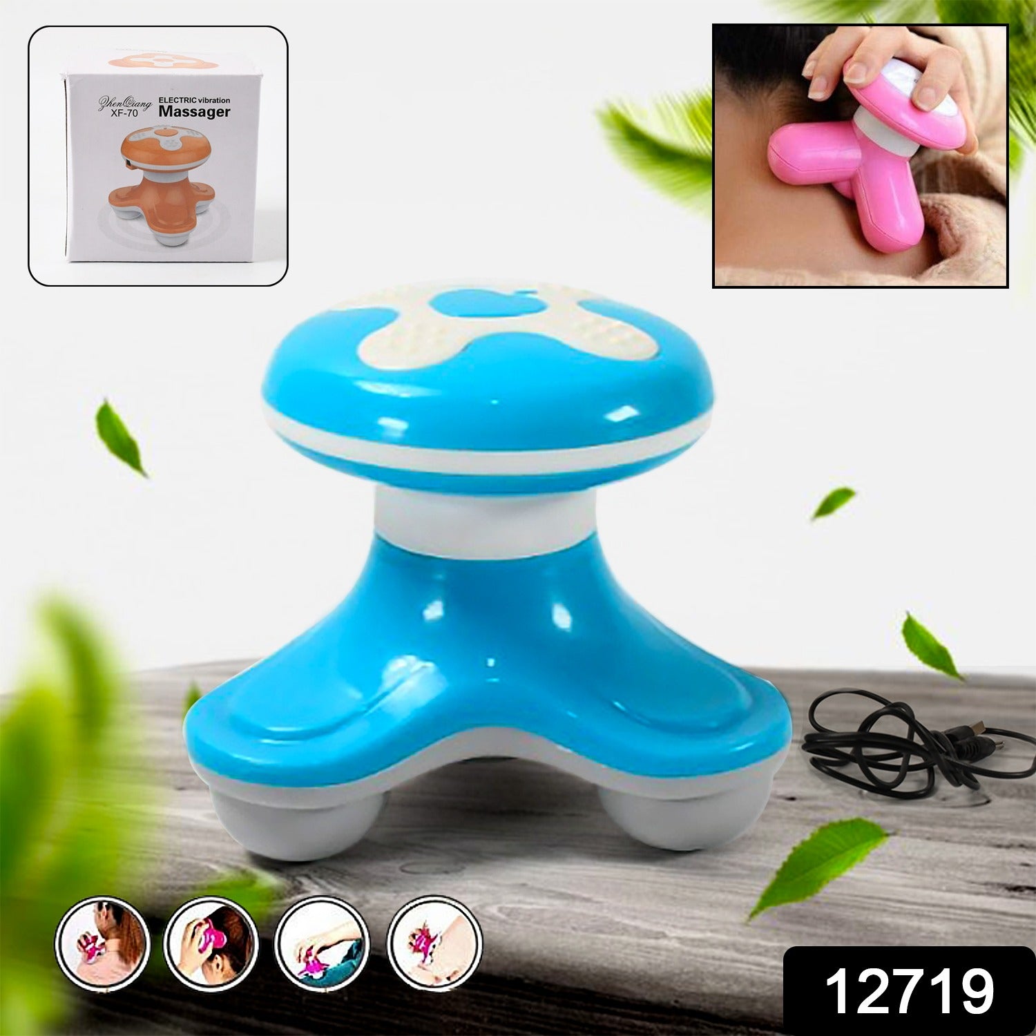 Mini Massager – Portable USB Rechargeable for Muscle Relief | AuriGlam Secondary image