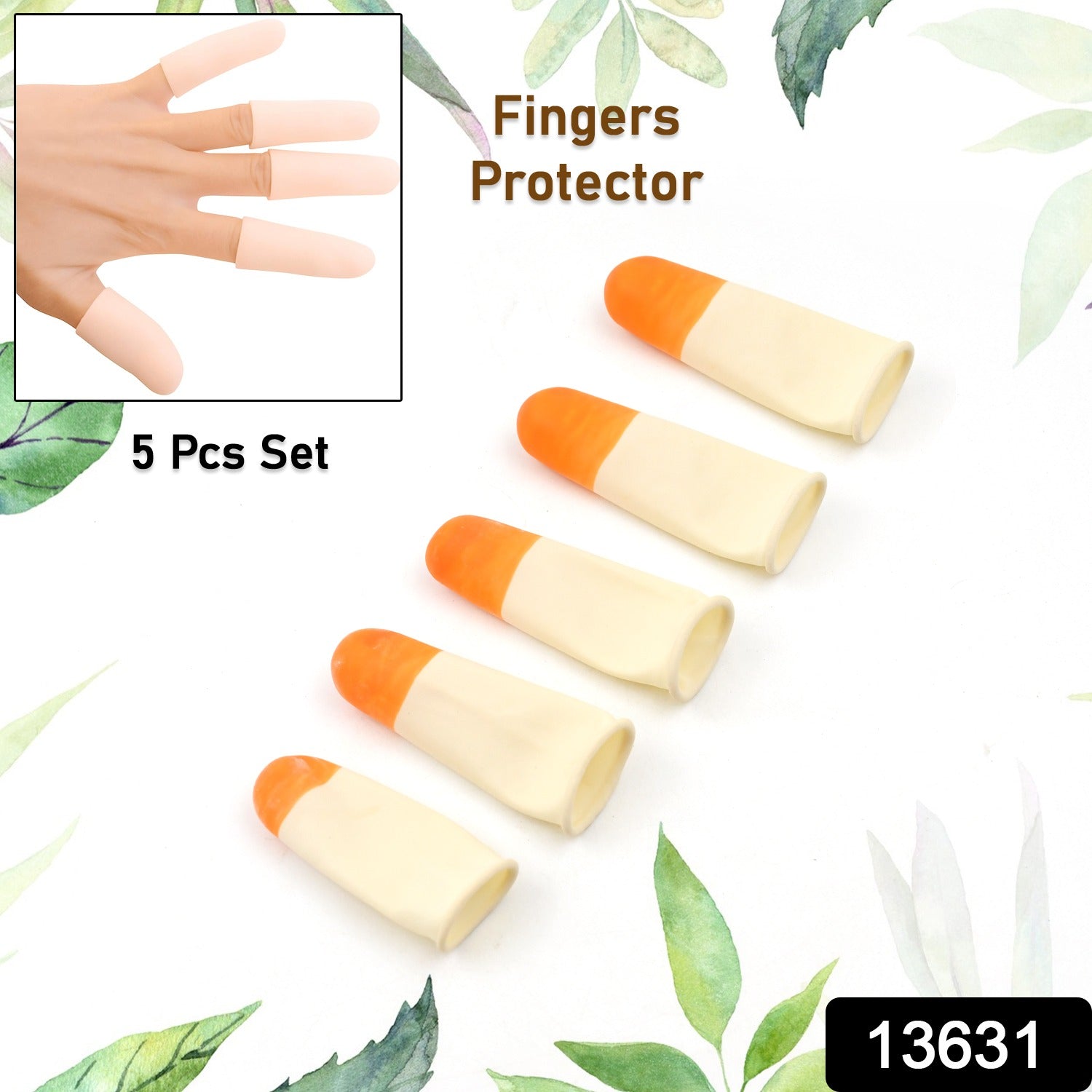 Silicone Finger Protectors – Pain Relief & Protection (5 Pc) | PureBeard Secondary image