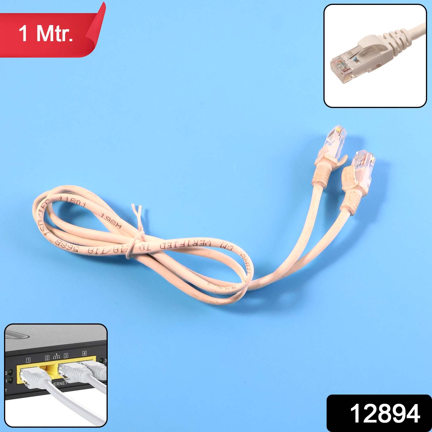 Ethernet LAN Cable 1 Meter – High-Speed Stable Wired Connection Secondary image