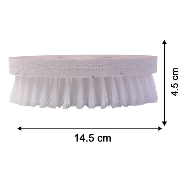 Compact and lightweight laundry or household cleaning brush, reusable and washable.