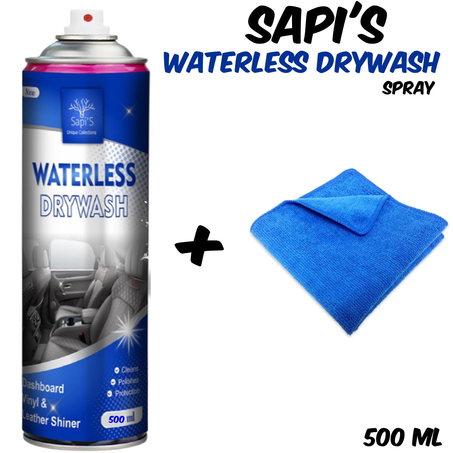 DRYWASH SPRAY FOR CAR AND BIKE CLEANING STAIN REMOVER WATERLESS DRYWASH Secondary image