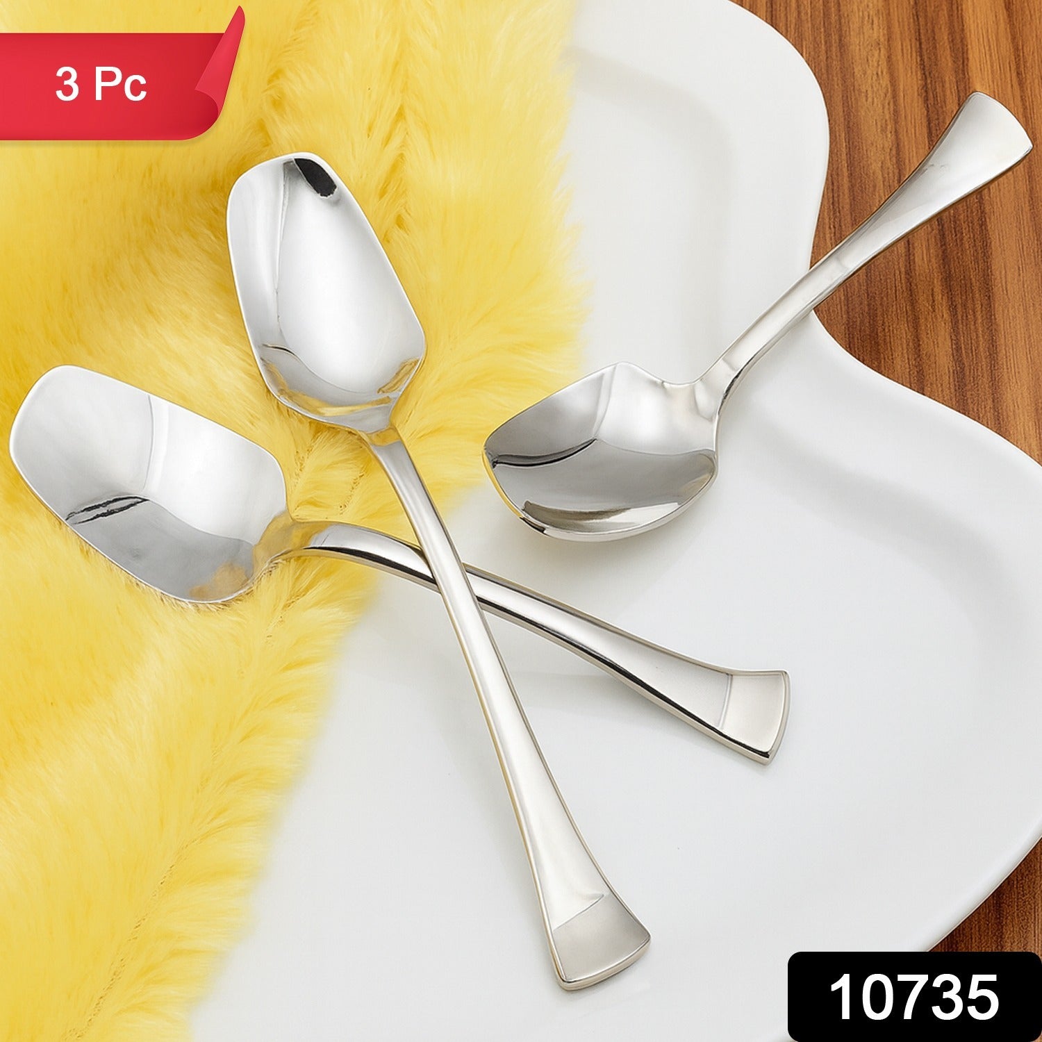 Stainless Steel Ice-Cream Spoon Set – Durable & Mirror Polished Secondary image