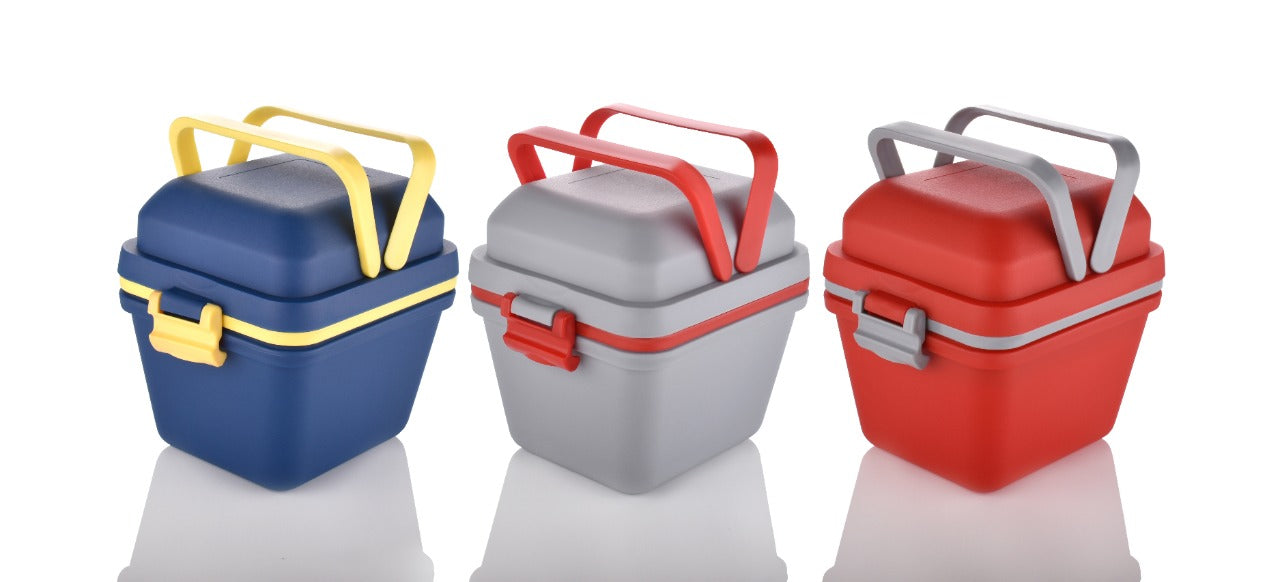 Airtight Lunch Box – 3 Compartment, Push Lock | Lunchie Bunchie Secondary image
