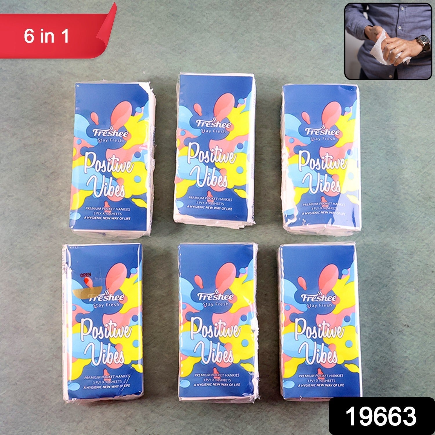 Pocket Tissue Pack – Ultra-Soft, Travel-Friendly 6-Pack Secondary image