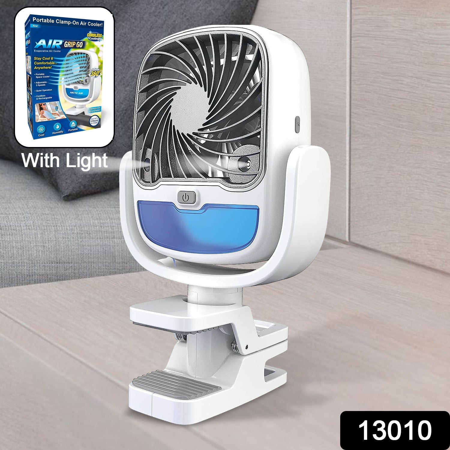 Portable Air Cooler – 3-Speed USB Rechargeable Fan | Velvet Wheels Secondary image