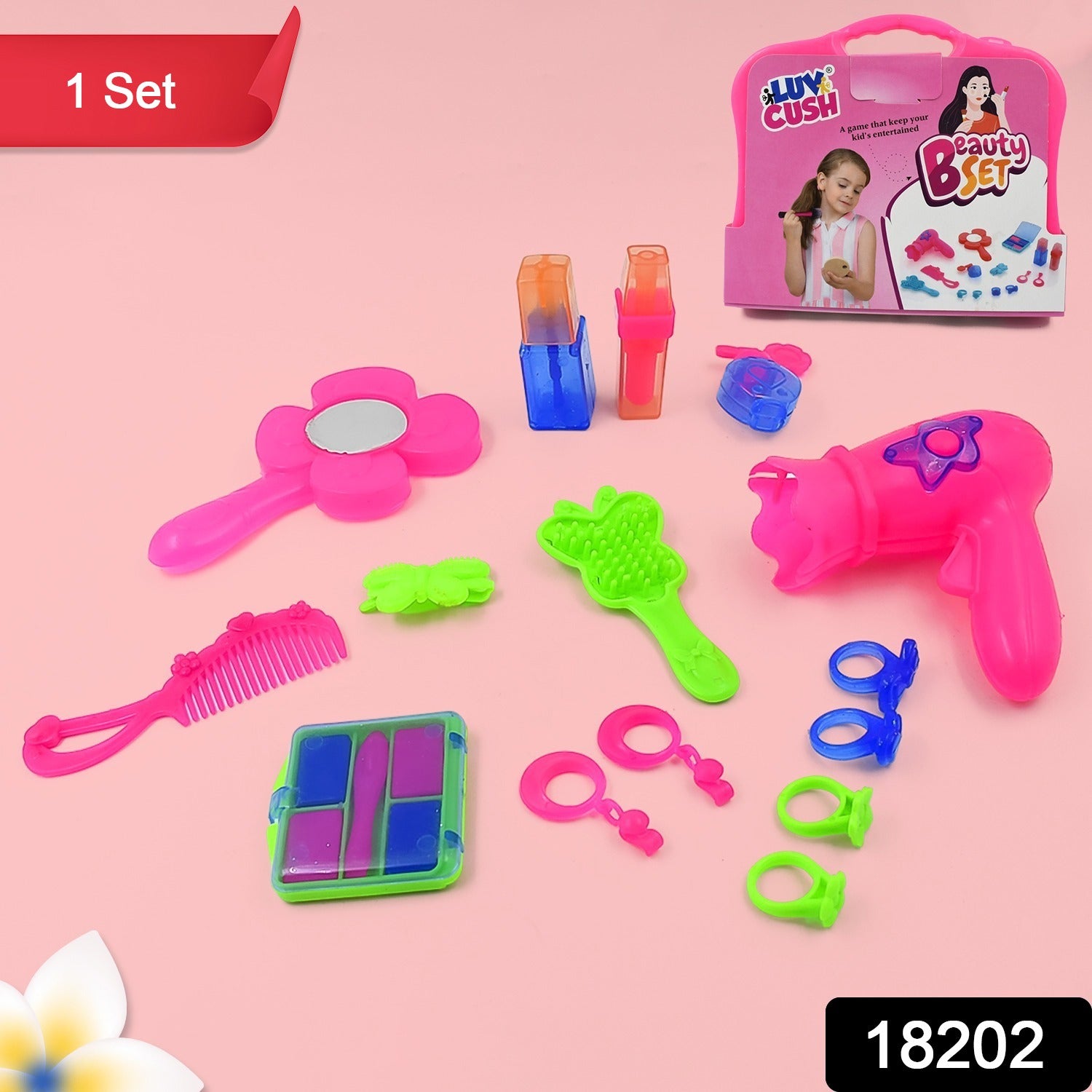 Kids Beauty Set – Portable Pretend Play Makeup Kit | Little Learners Secondary image