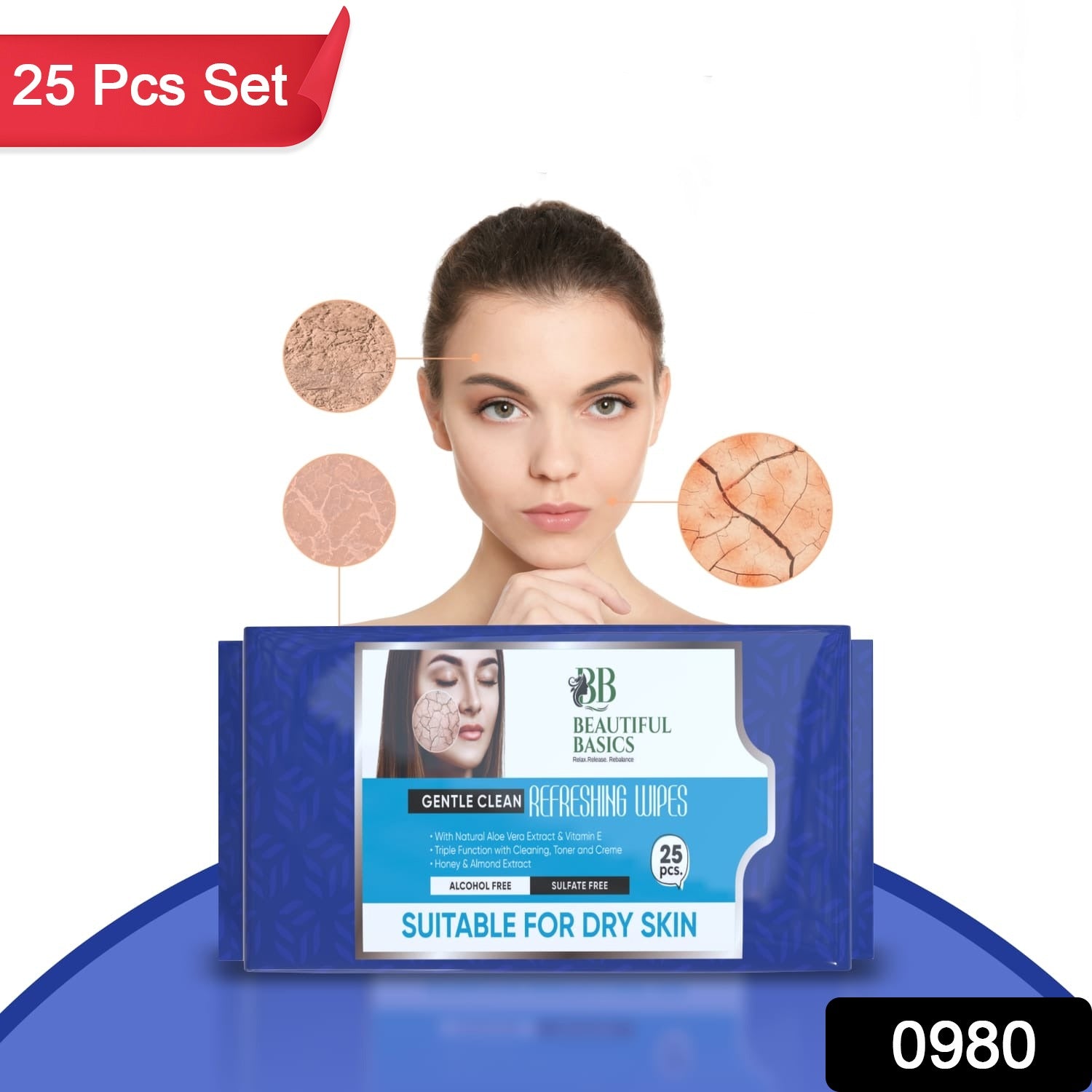 Alcohol-Free Wet Wipes – Gentle Facial & Body Cleansing | Beautiful Basics Secondary image