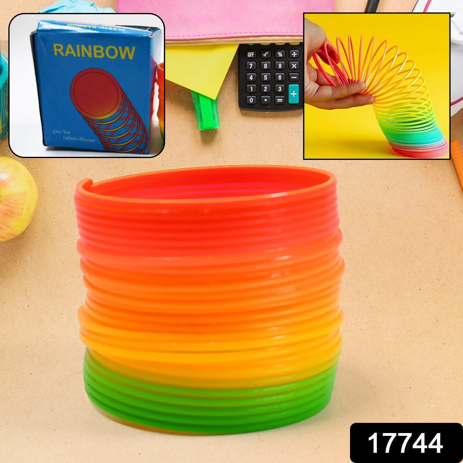 Rainbow Slinky Toy – Classic Fidget & Stress Relief | Little Learners Secondary image