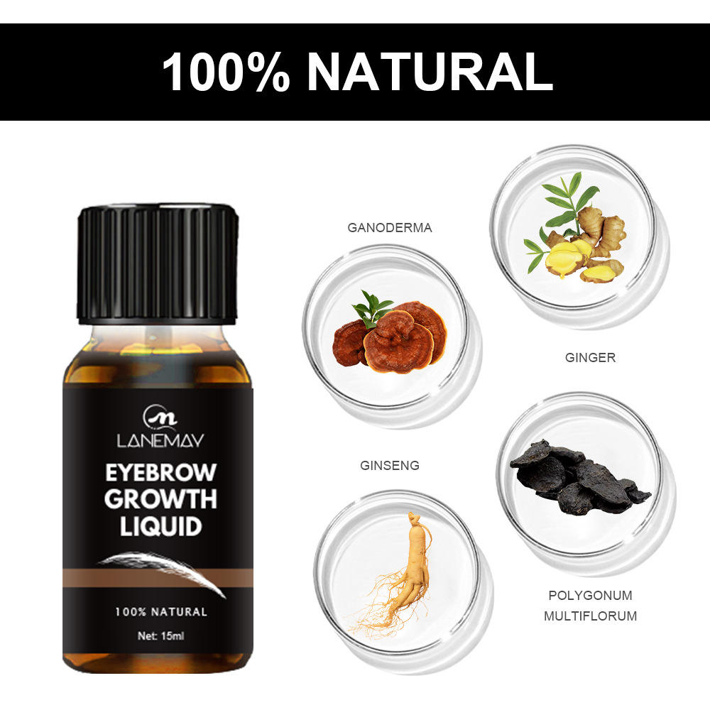 Eyebrow thickening and growth in serum oil body hair growth aid liquid (Pack of 2) Secondary image