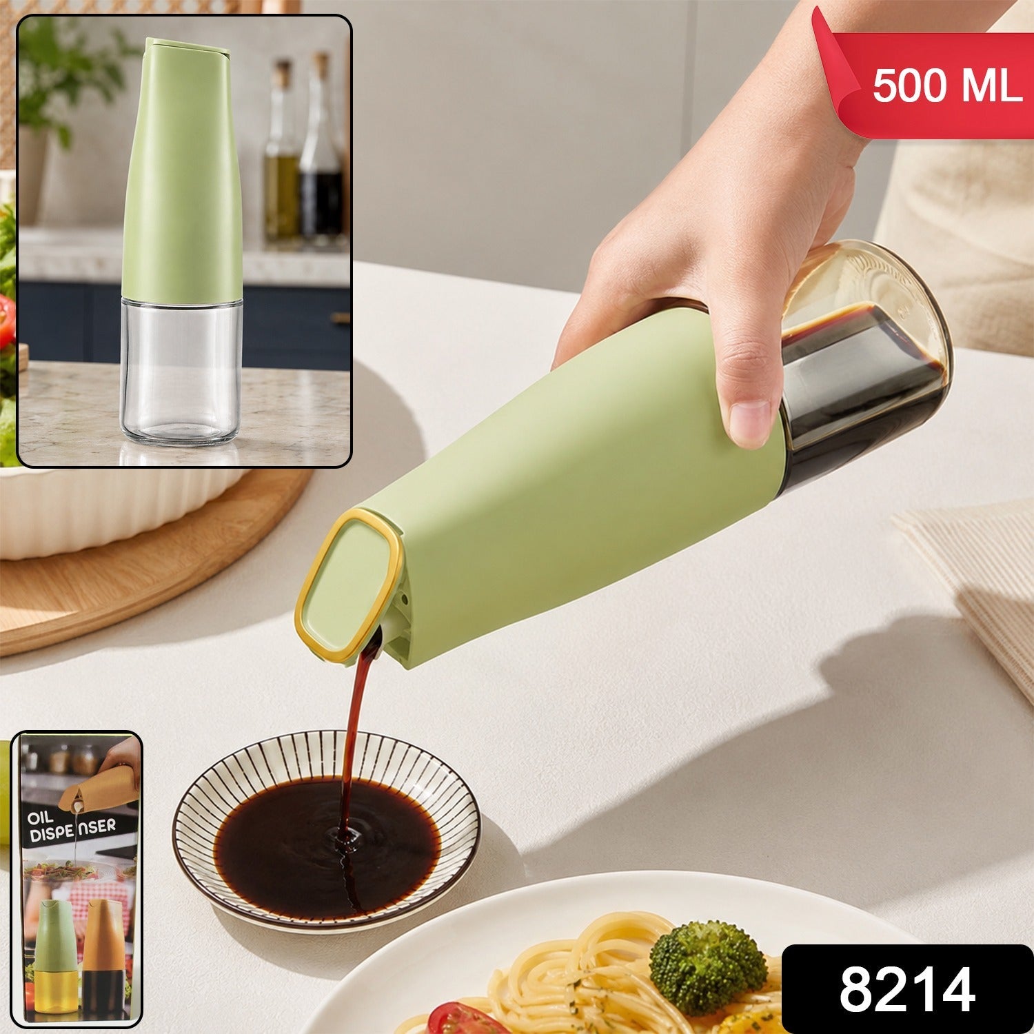 Sauce Dispenser Bottle 500ml, Squeeze Bottle for Ketchup Sauces and Oil (1 Pc) Secondary image