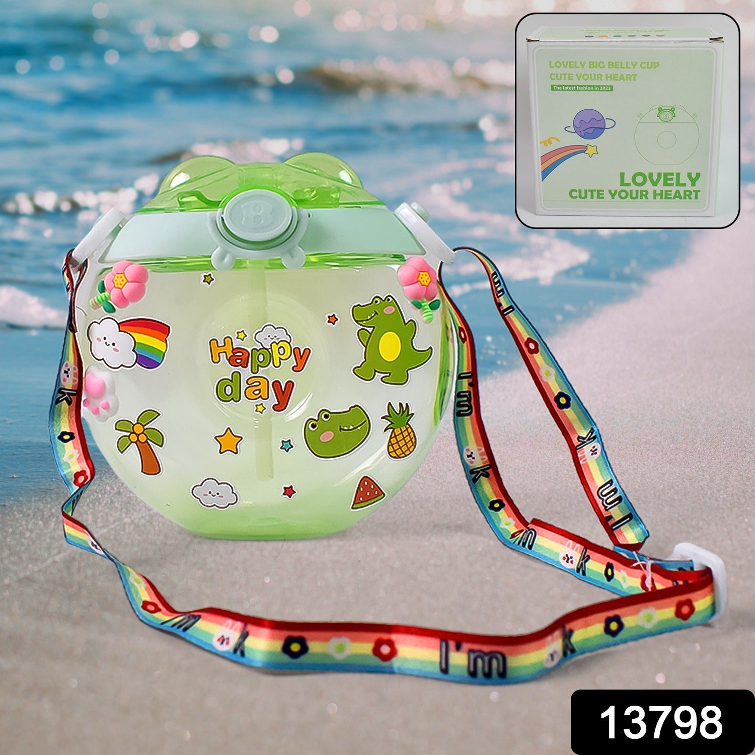 Donut Water Bottle – Cute 400ml Sipper for Kids | Own Hydrate Secondary image