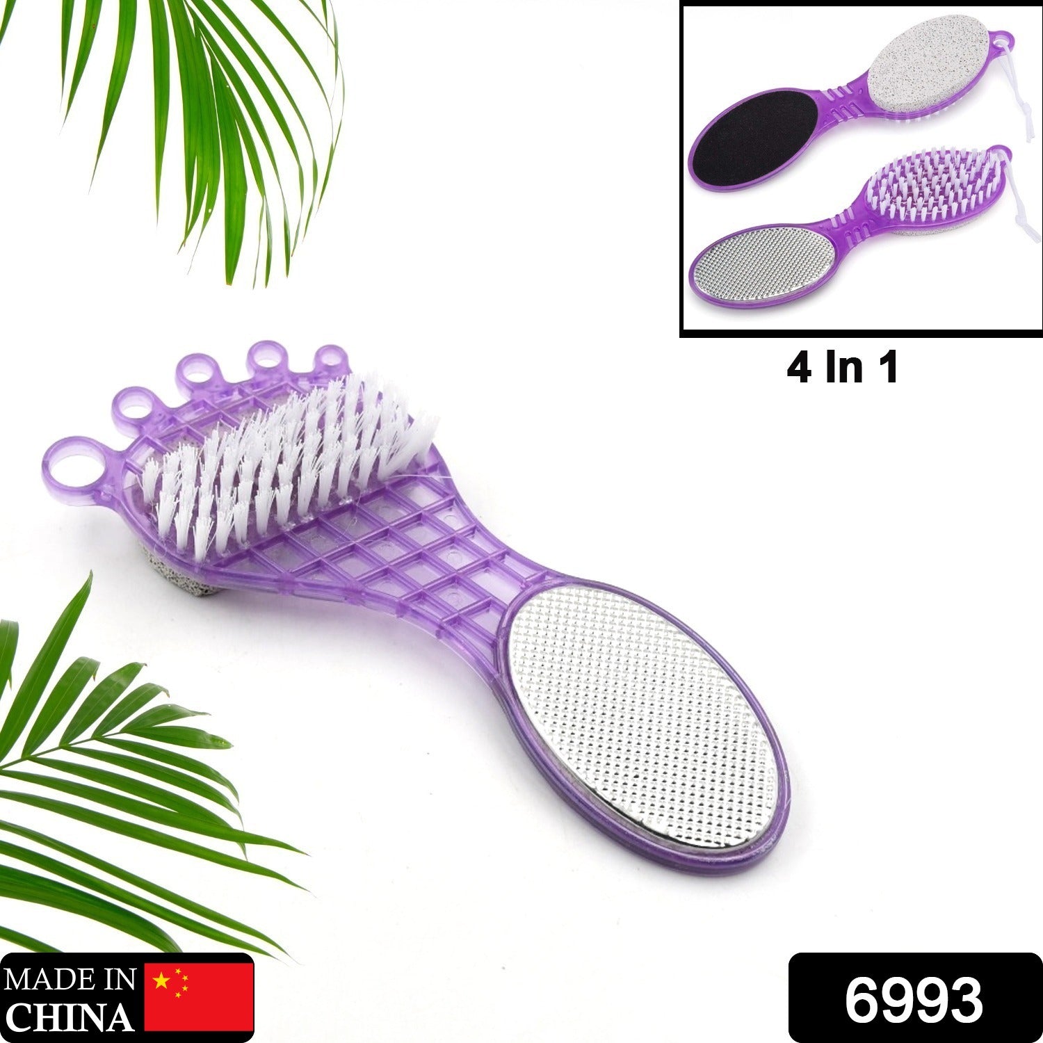 4-in-1 Pedicure Tool – Pumice & Emery File for Smooth Feet | VelvaBloom Secondary image