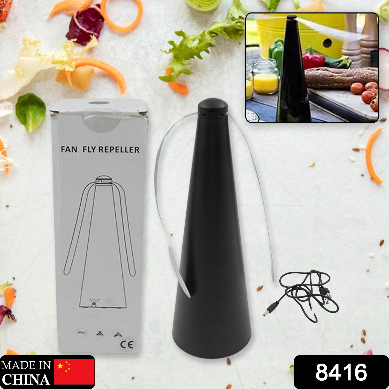 Fly Repellent Fan – Tabletop, Battery & USB for Home & Outdoor | Indo Glow Secondary image