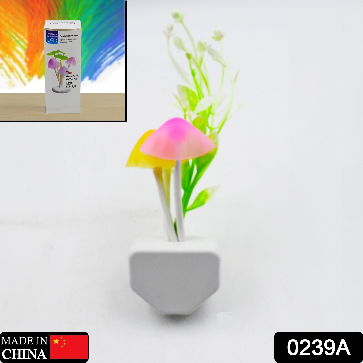 Mushroom Night Light – Color Changing LED with Auto Sensor | Secondary image