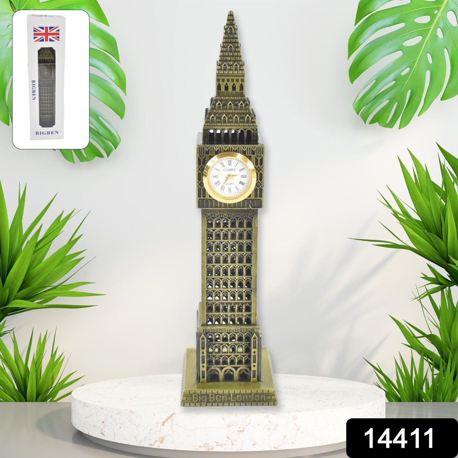 Big Ben Miniature Metal Statue – Elegant Home Decor Accent Secondary image