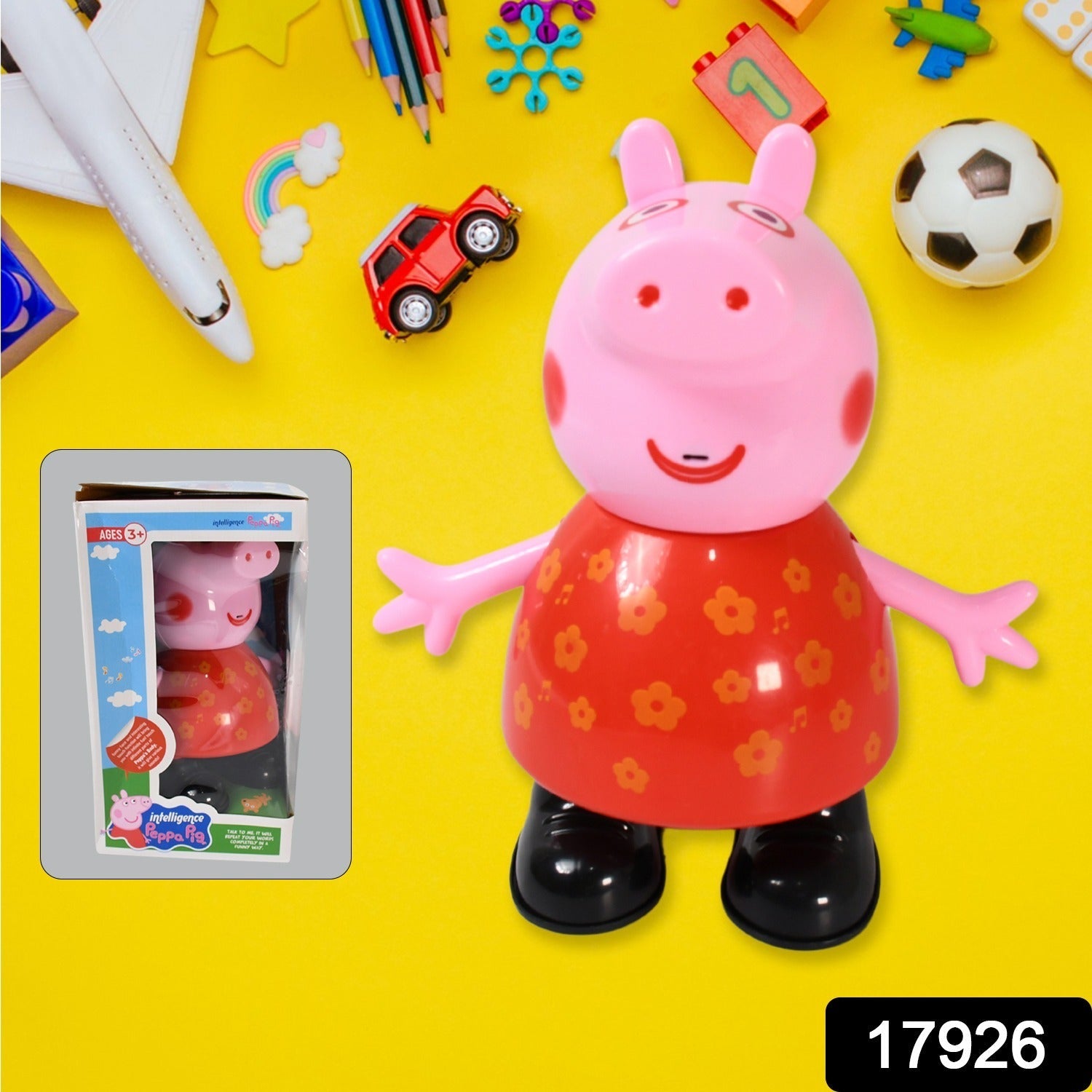 Pig Pretend Play Toy – Movable Soft Rubber Figure | Play & Move Secondary image