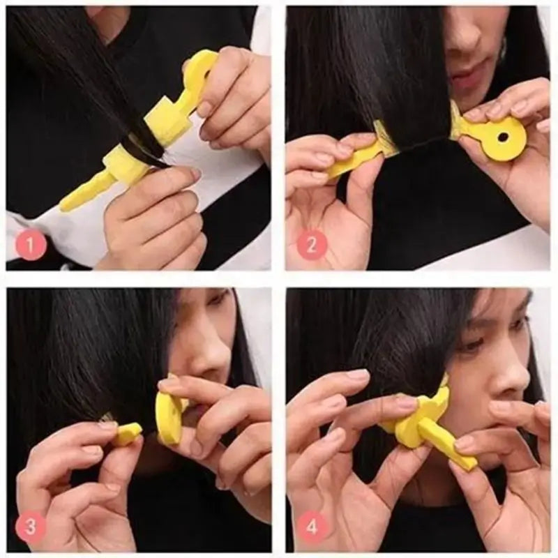 Soft Foam Hair Curling Rollers – Heatless Hair Curlers for Natural Waves & Curls (3 Pc)