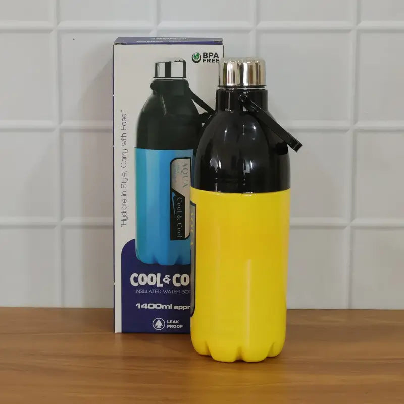 Leakproof Water Bottle – 1400ml Large Capacity Sports & Travel Bottle with Carry Strap