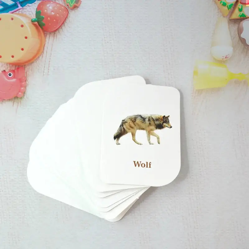 32-Piece Animal Flash Cards Set – Educational Learning Cards