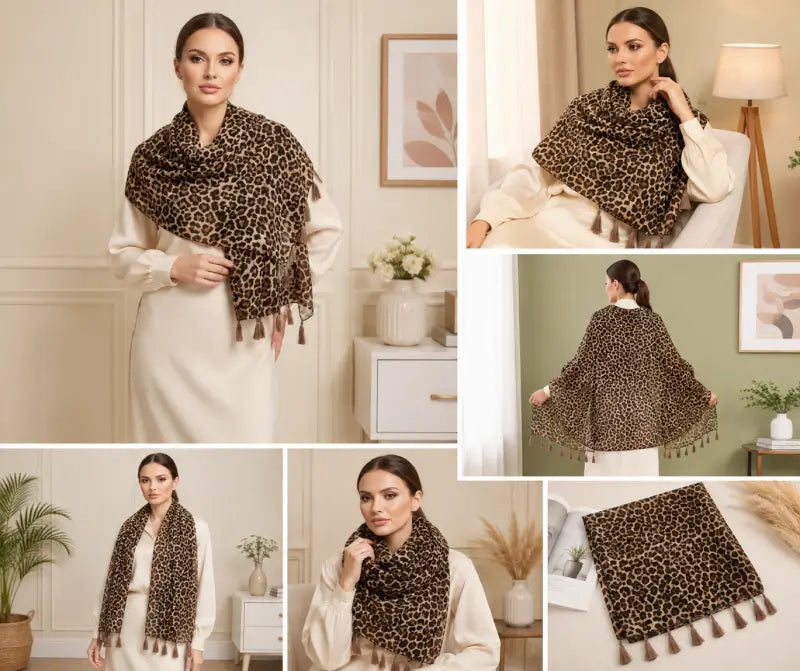 Women's Georgette Scarf – Printed Lightweight Fashion Stole for Daily Wear