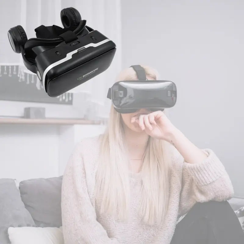 3D /  HD VR Glasses Virtual Reality Goggles Headset for iOS for Android Smartphone  VR Goggles-For 3D VR Movies Video Games with Headphones (1 Pc)