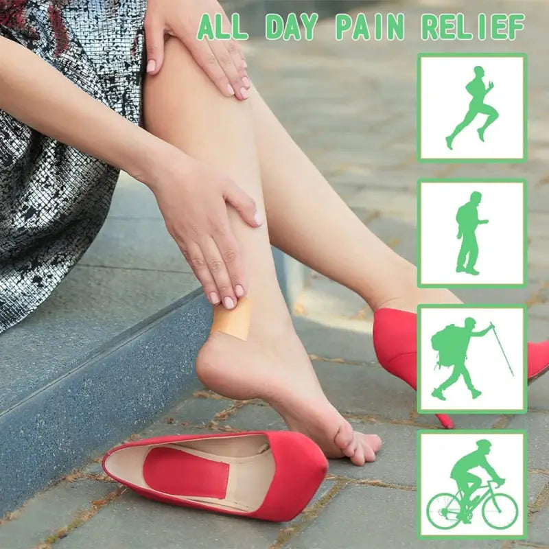 Waterproof Foot Care Sticker Heel Grip Tape, Multi-Purpose Anti-Slip Feet Pad Adhesive Heel Insole Cushion Shoe Tape Cushioned Protection Shoes Insoles Insert Sticker for Prevention and Heali