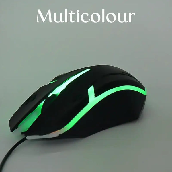 USB Wired Optical Gaming Mouse – Ergonomic LED Backlit Mouse for Laptop, PC & Desktop
