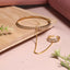Elegant Single Line AD (American Diamond) Finger Ring Bracelet for Girls & Women