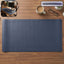 Leather finish large desk mat with anti-slip base