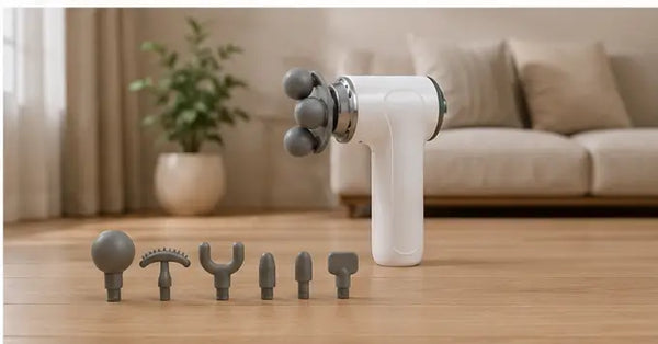 9-in-1 Mini Massage Gun – Portable Electric Muscle Massager with 3 Massage Heads for Neck, Shoulders, Arms, Legs & Feet