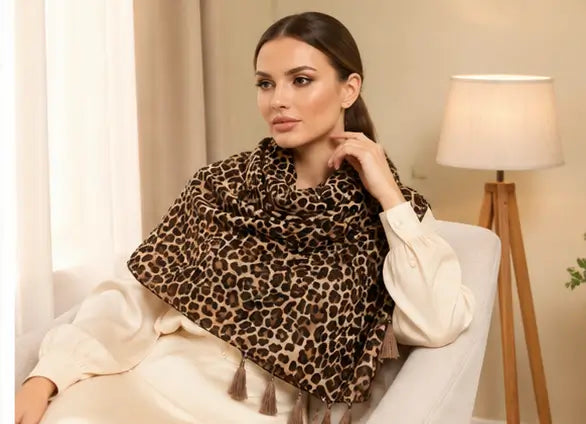 Women's Georgette Scarf – Printed Lightweight Fashion Stole for Daily Wear