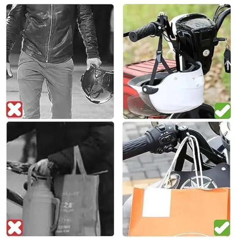 Bike Helmet Lock – Anti-Theft Security Lock with Keys for Motorcycle & Scooter