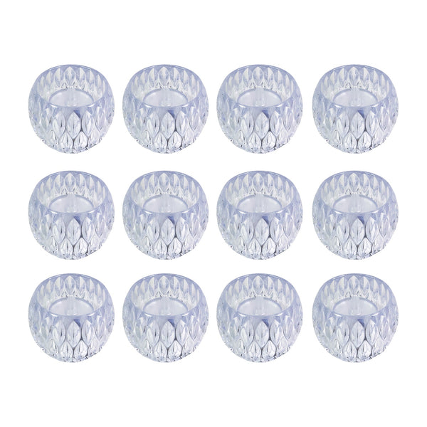 Premium crystal style flameless LED lamps creating cozy ambiance