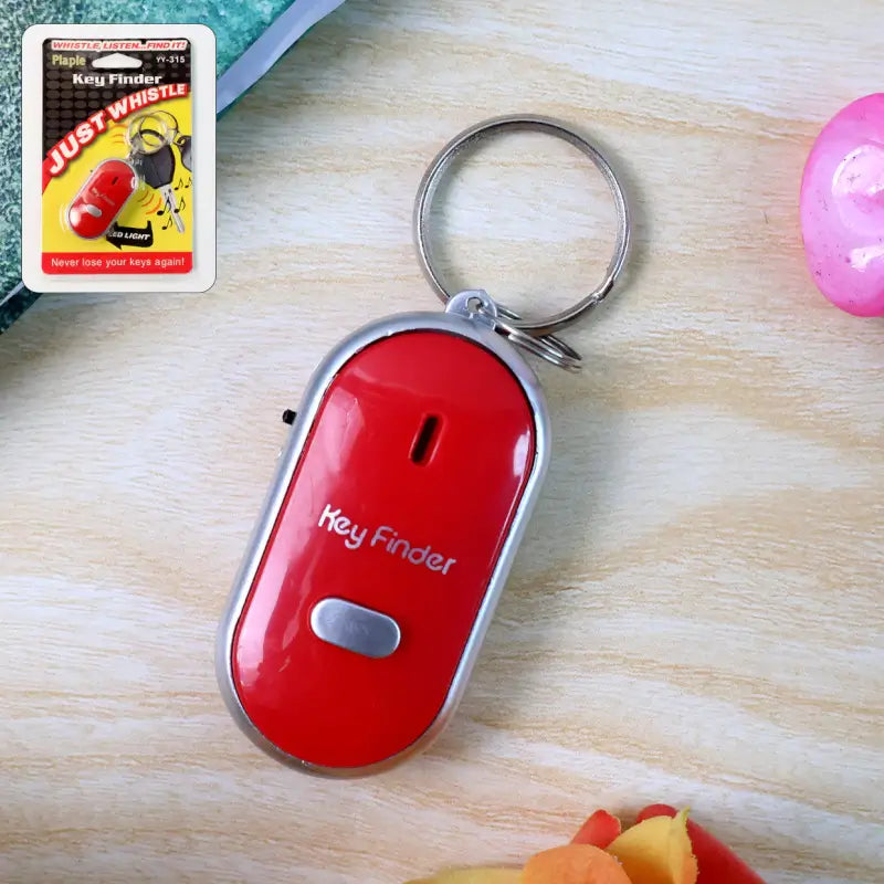 Anti-Lost Key Finder Whistle Keychain | Sound Activated LED Key Locator Alarm (1 Pc) Secondary image