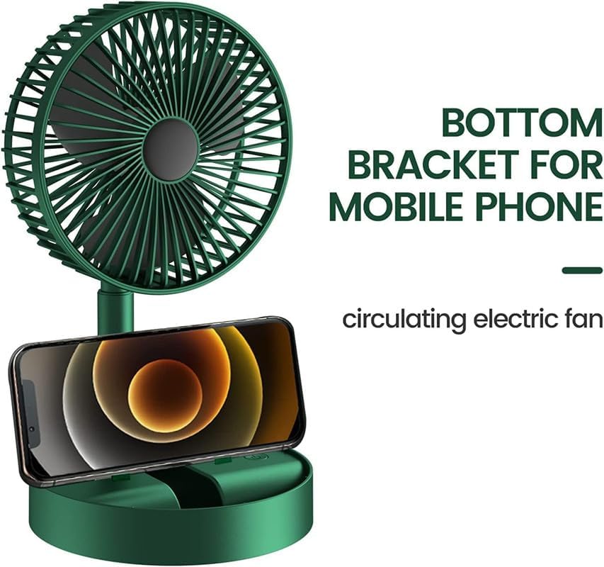 Mini Foldable USB Rechargeable Desk Fan Electric Desktop Fan Secondary image