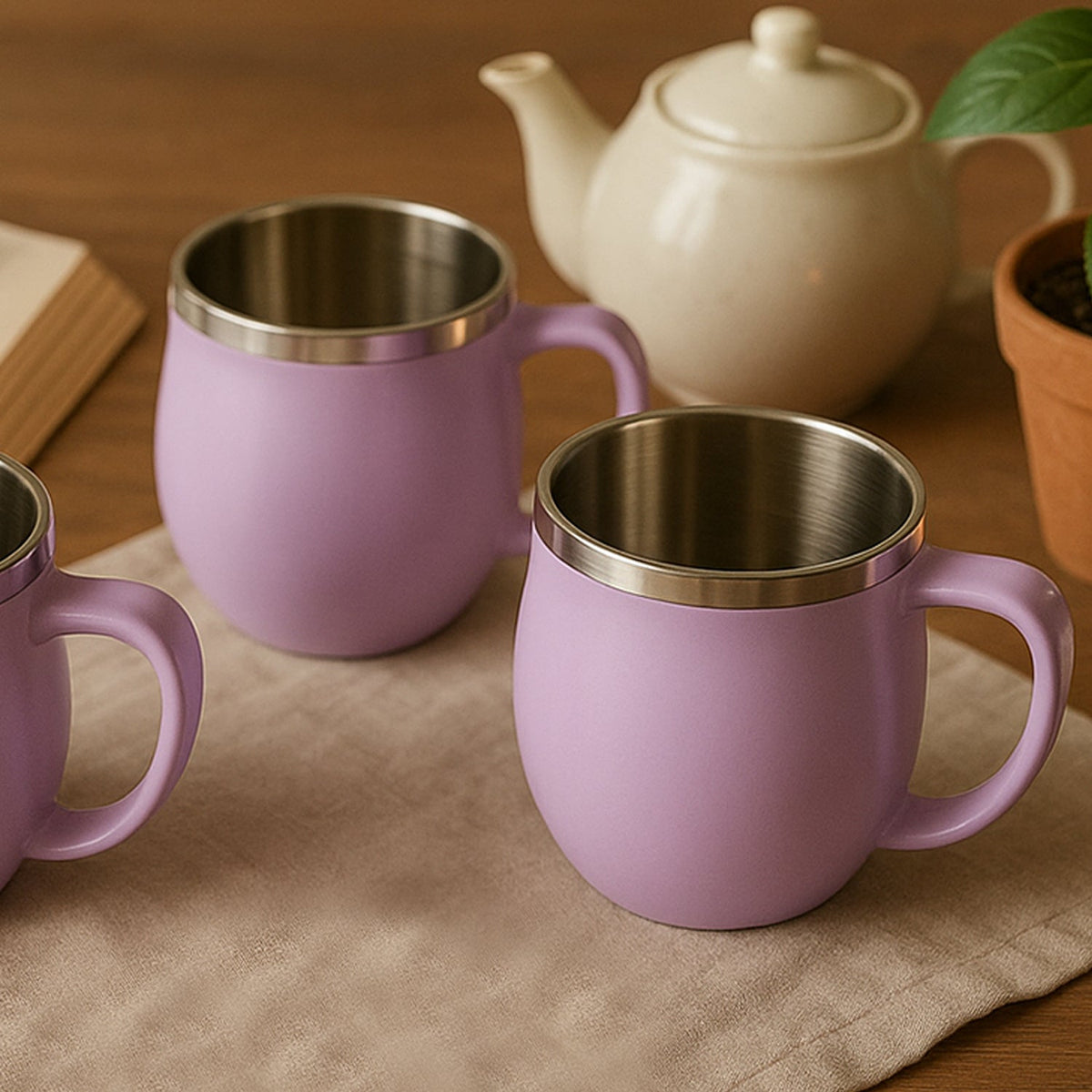 Chit-Chat Double Wall Coffee Mug Set Main image