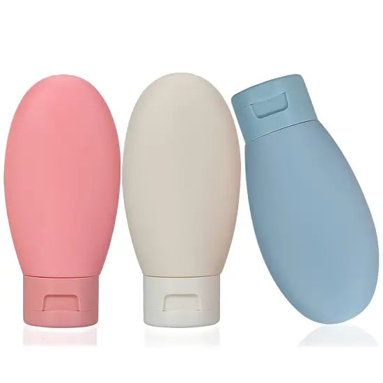 3 Pcs Travel Bottle Set 60 ML – Portable Refillable Travel Containers for Shampoo, Lotion & Toiletries Main image