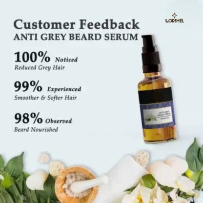 Natural Anti Grey Beard Serum Oil ( Pack Of 1 ) Secondary image