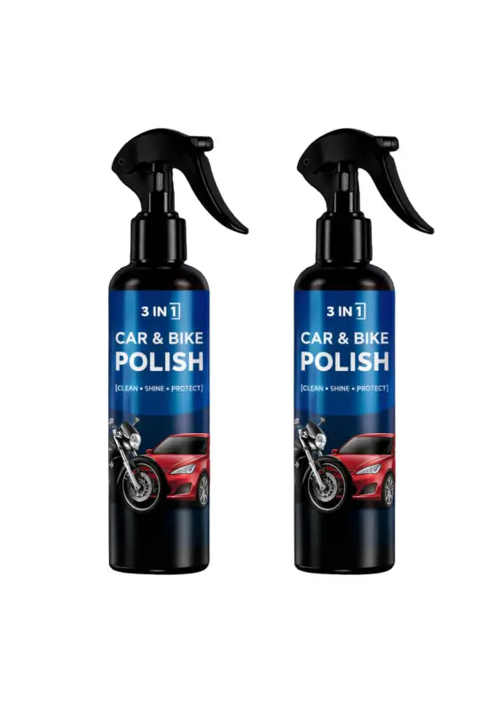 3-in-1 Car & Bike Polish Spray | Clean, Shine & Protect Liquid Polish for Cars, Bikes, Scooters & Automotive Surfaces Main image