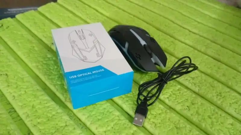USB Wired Optical Gaming Mouse – Ergonomic LED Backlit Mouse for Laptop, PC & Desktop