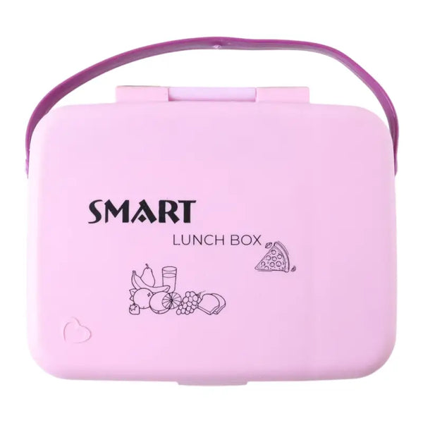 Leak Proof Lunch Box with 3 Compartments & Spoon – Portable Food Storage Box for Office, School & Travel