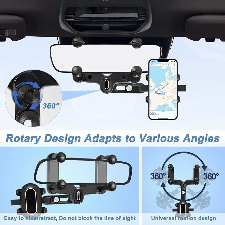 Phone Mount for Car, Large Rear Mirrors Friendly Secondary image