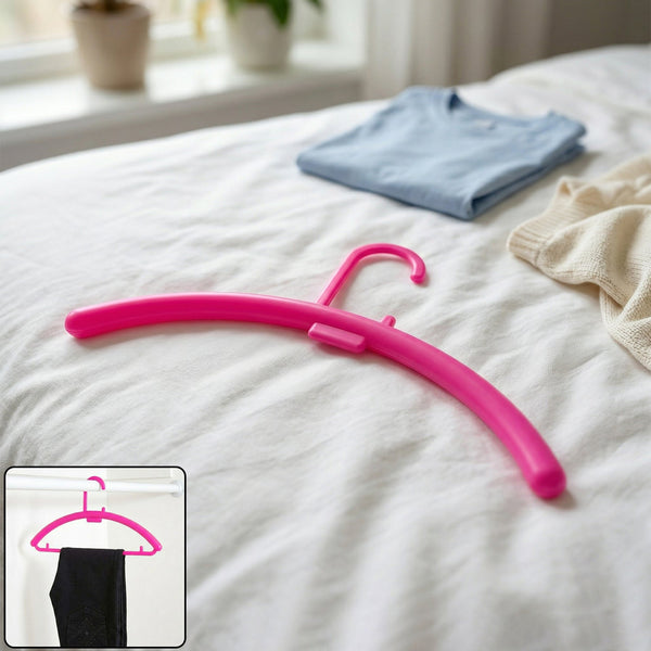 Plastic wardrobe clothes hanger rack for closet organization
