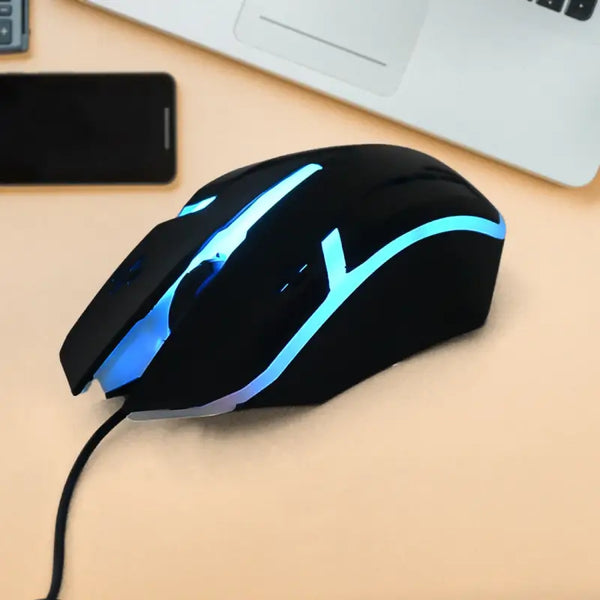 USB Wired Optical Gaming Mouse – Ergonomic LED Backlit Mouse for Laptop, PC & Desktop