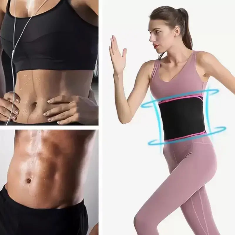 Neoprene Waist Belt – Adjustable Sweat Belt for Men & Women | Waist Support, Workout & Back Support Belt Secondary image