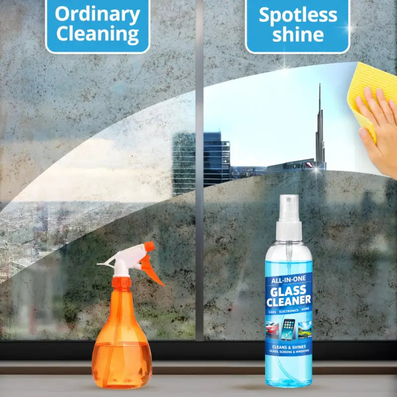 All-in-One Glass Cleaner Spray | Multi-Surface Cleaner for Car Glass, Mirrors, Windows, Mobile Screens & Electronics