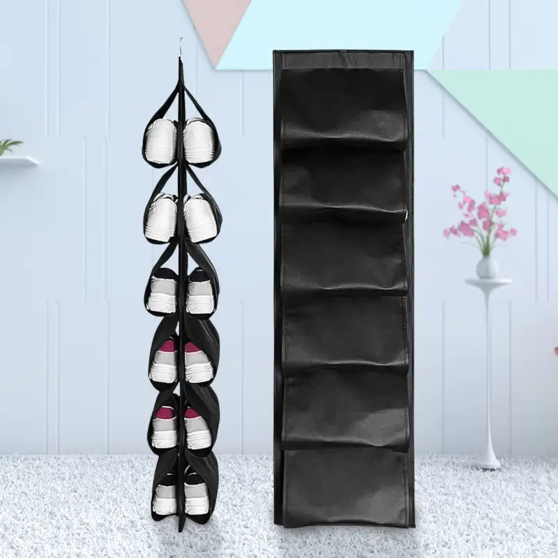 12 Grids Hanging Storage Bag (1 Pc / 12 Pocket / Mix Color) Main image