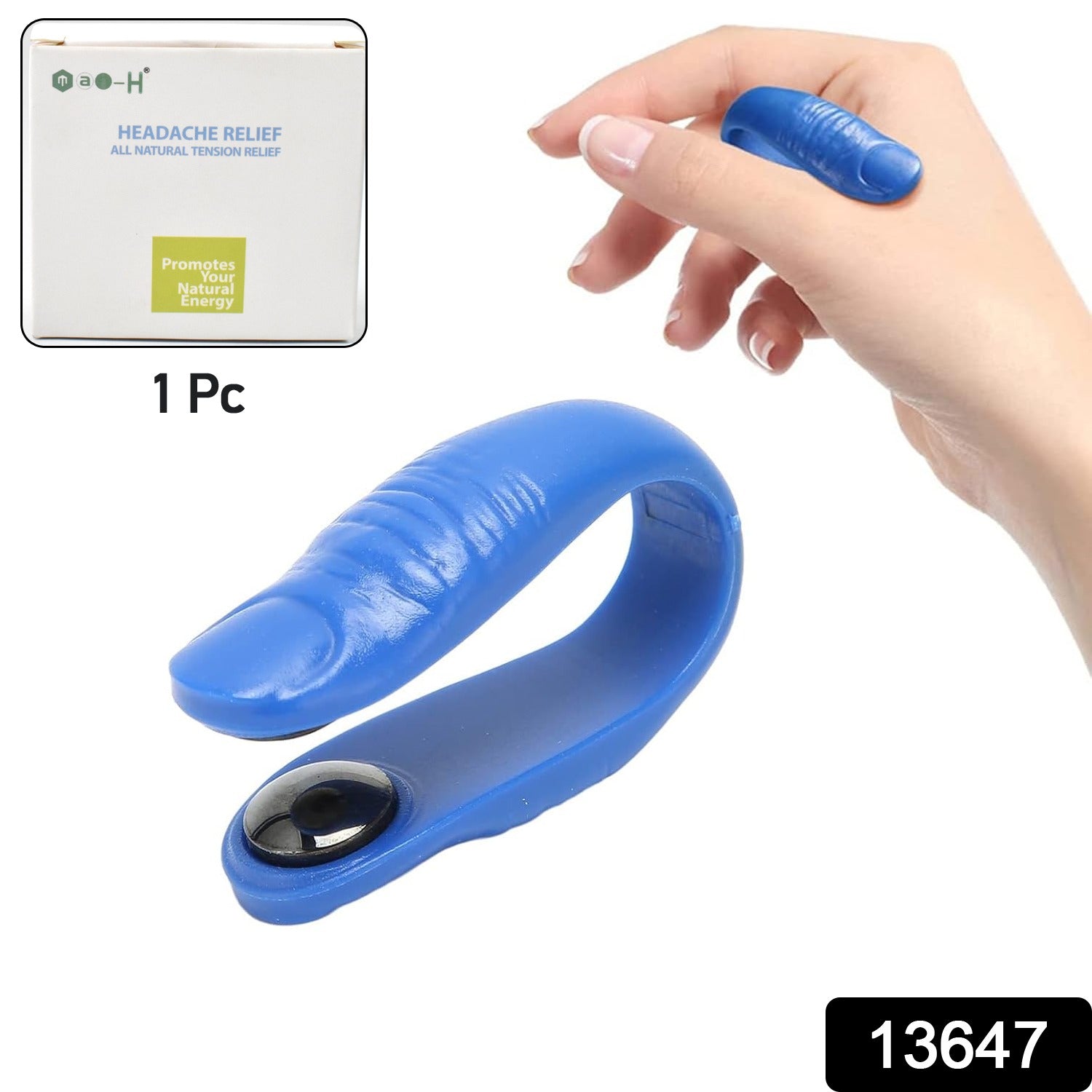 Acupressure Hand Clip – Stress & Migraine Relief | Velvet Wellness Secondary image