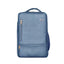 Spacious Navy Blue Vegan Leather Backpack with Multiple Compartments