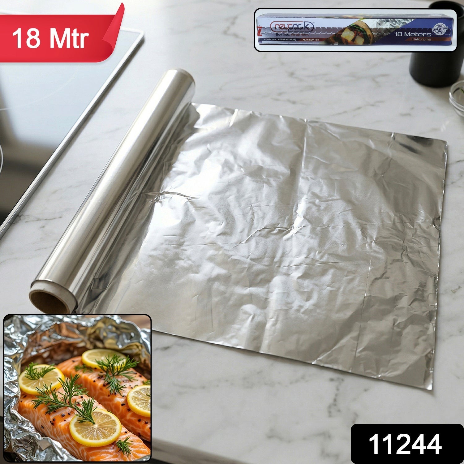 Aluminium Foil Paper Roll – Multipurpose Food Wrapping & Cooking Secondary image